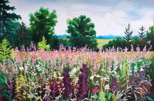 Lavender field/Лавандулово поле-49.5x34.5 cm