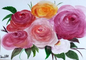 Roses/Рози-23.5x16.5 cm